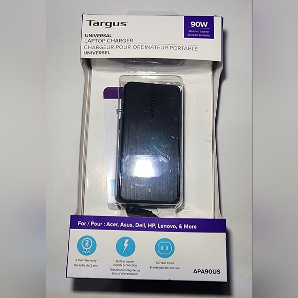 Targus universal laptop charger 90watt - Picture 1 of 3